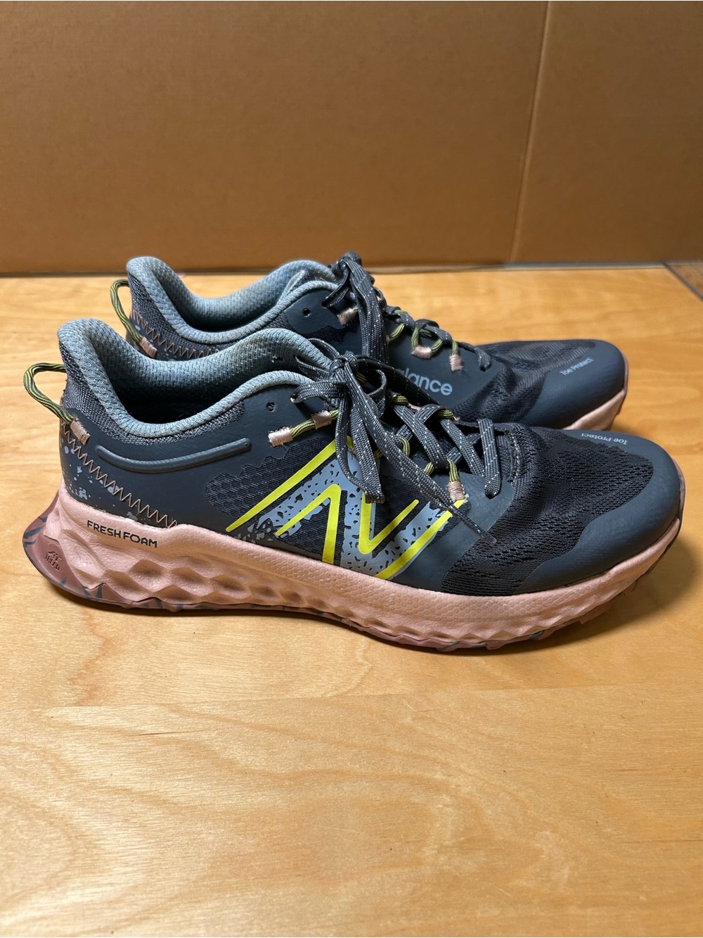 New Balance Women's Trail Running Shoes - Gray, Pink & Neon Yellow